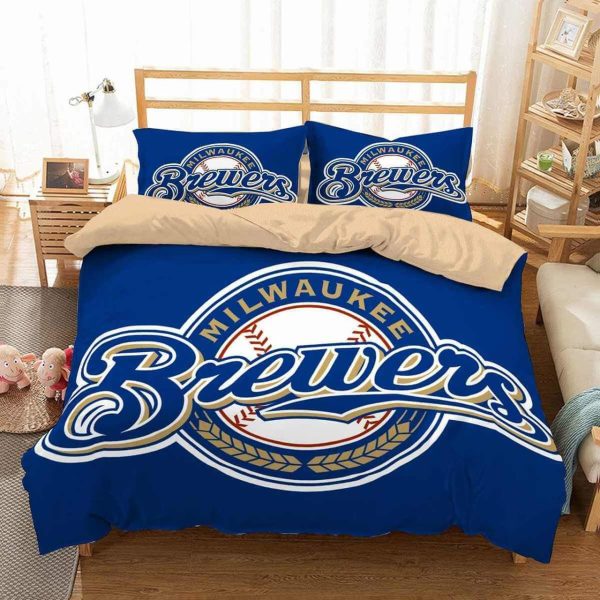3d Milwaukee Brewers Duvet Cover Bedroom Sets Comfortable Bedding Sets