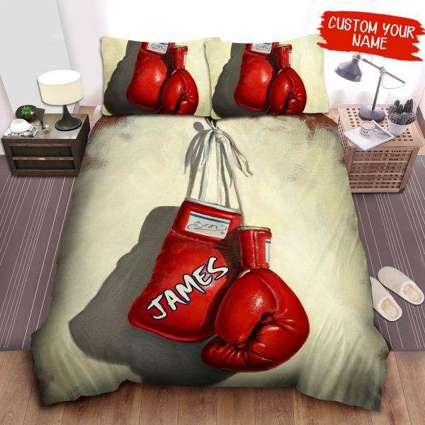 Personalized Boxing Gloves Acrylic Art Duvet Cover Bedroom Sets Comfortable Bedding Sets