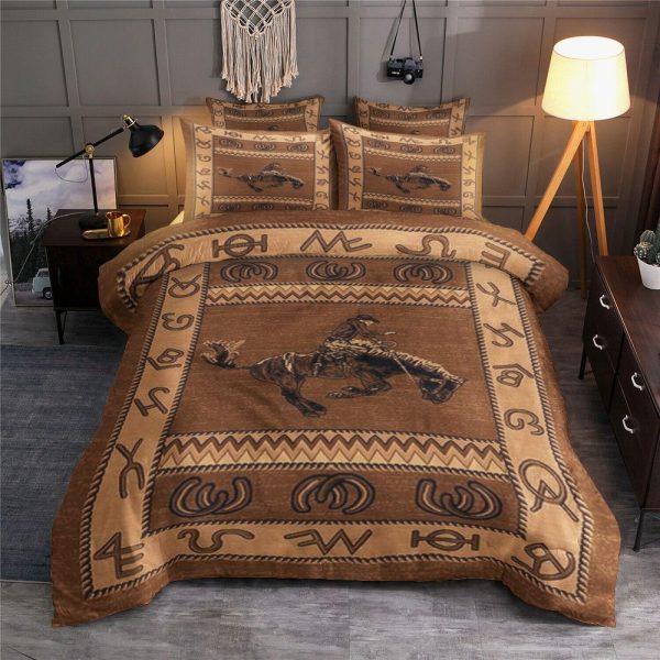 Cowboy Cowboy And Horse Duvet Cover Bedroom Sets Comfortable Bedding Sets