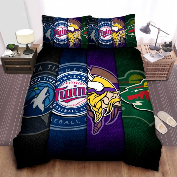 Minnesota Sports Teams Comforter, Duvet Cover & Bed Sheet Bedding Sets