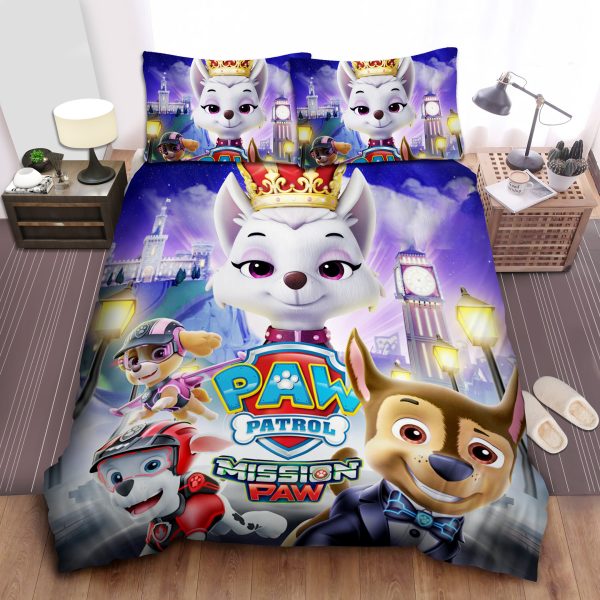 Paw Patrol Mission Paw Queen Duvet Cover Bedroom Sets Comfortable Bedding Sets