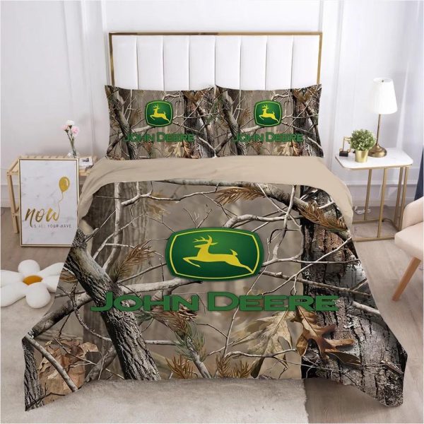 3d John Deere Logo Duvet Cover Bedroom Sets Comfortable Bedding Sets