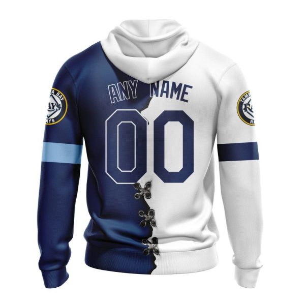 Tampa Bay Rays Personalized Mix Jersey Hoodie - Image 2