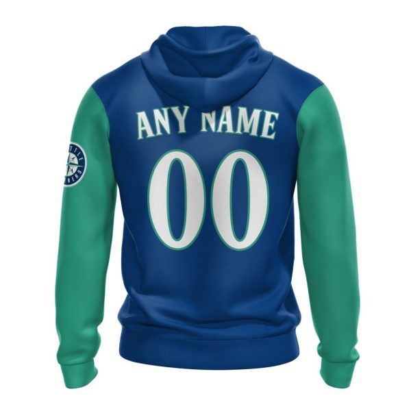 Seattle Mariners Personalized Alternate Design Concept Hoodie - Image 2