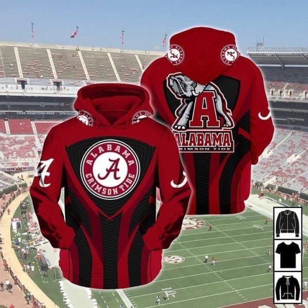 Alabama Crimson Tide Fan Hoodie Zip Hoodie