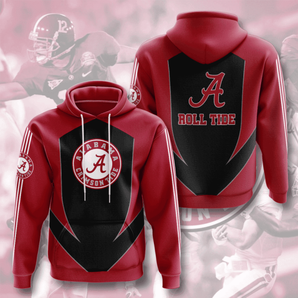 Alabama Crimson Tide Hoodie  Zip Hoodie Style 2927