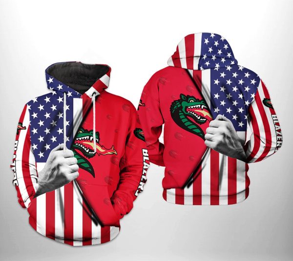 UAB Blazers NCAA US Flag Hoodie  Zip Hoodie Style 668