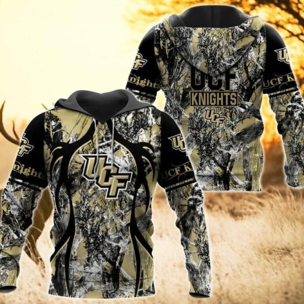 UCF Knights Camo Hunting 3D printed Sweatshirt, Hoodie, Zipped Hoodie
