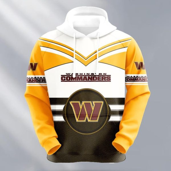 Washington Commanders Logo NFL 3D Hoodie Style 206