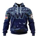 Washington Commanders Navy Camo V1 NFL Football Team Hoodie
