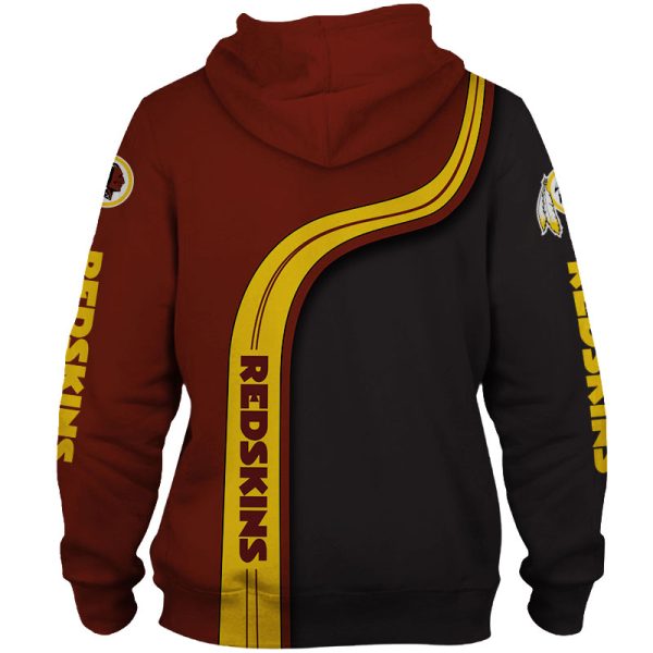 Washington Commanders Old Logo V2 NFL Football Team Hoodie - Image 2