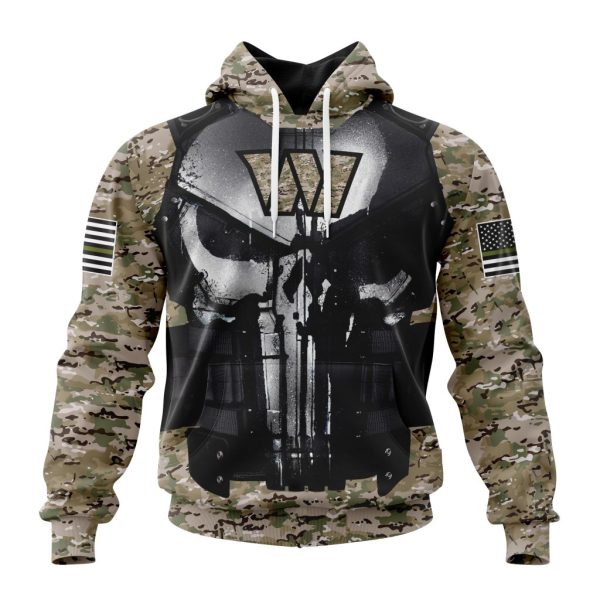 Washington Commanders Punisher Amor NFL Football Team Hoodie