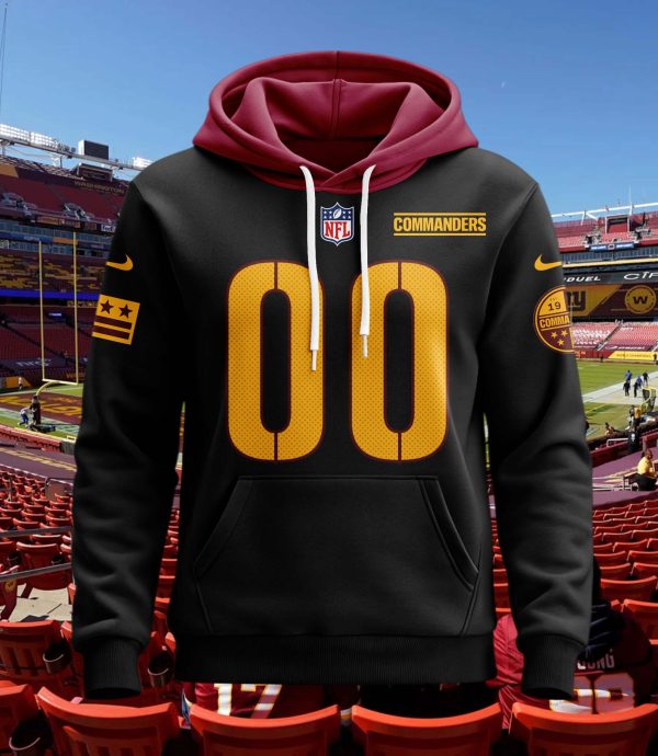 Washington Commanders Personalized Name And Number NFL 3D Hoodie Style 39 - Image 2