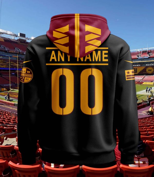 Washington Commanders Personalized Name And Number NFL 3D Hoodie Style 39 - Image 3