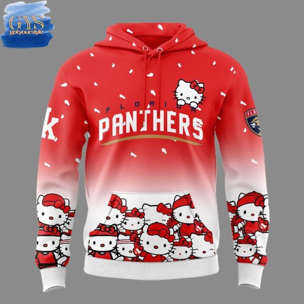 Florida Panthers Hello Kitty 2025 Limited Edition Hoodie - Image 2