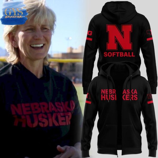 Coach Rhonda Revelle Nebraska Cornhuskers Softball Zip Hoodie