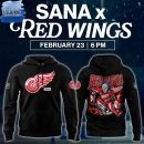 Detroit Red Wings 2025 SANA Night Premium Limited Pullover Hoodie