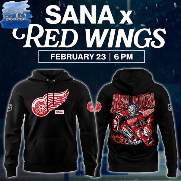 Detroit Red Wings 2025 SANA Night Premium Limited Pullover Hoodie