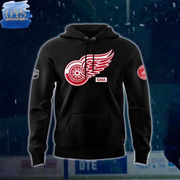 Detroit Red Wings 2025 SANA Night Premium Limited Pullover Hoodie - Image 2