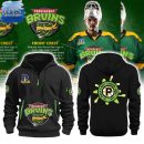 Providence Bruins TMNT Black Half Zip Hoodie
