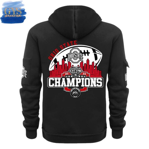 Ohio State Cotton Bowl Champions Limited Edition Half Zip Hoodie - Image 3