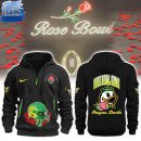 Oregon Ducks Rose Bowl Game 2025 Playoff Half Zip Hoodie