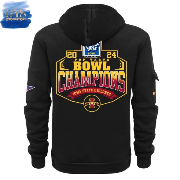 Iowa State Pop Tarts Bowl Champions Quarter Zip Hoodie - Image 3