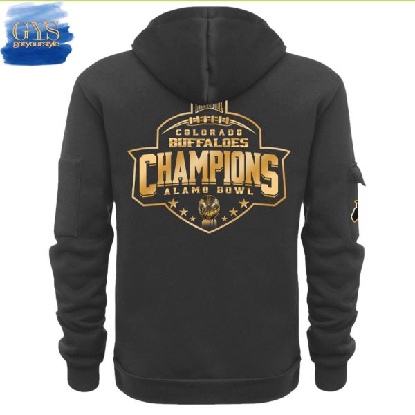 Colorado Buffaloes Football Alamo Bowl Champions Quarter Zip Hoodie - Image 3