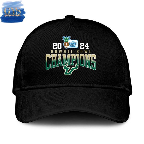 USF Bulls Bowl Hawaii Champion 2024 Quarter Zip Hoodie - Image 3