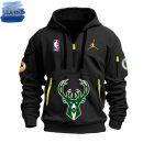 Milwaukee Bucks 2024 NBA In Season Tournament Champions Quarter Zip Hoodie