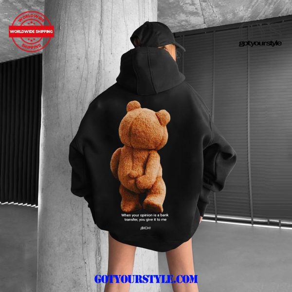 Oversize Teddy Bear Hoodie - Image 2