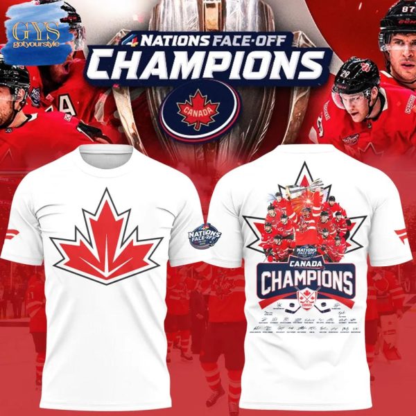 Canada 4 Nations Face Off 2025 Champions Unisex Shirt