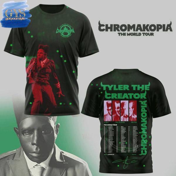 Tyler The Creator Chromakopia Tour 2025 Schedule List Shirt