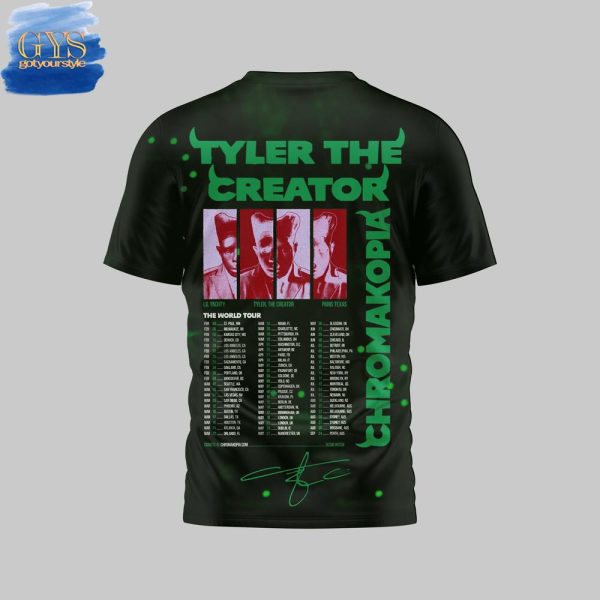 Tyler The Creator Chromakopia Tour 2025 Schedule List Shirt - Image 4