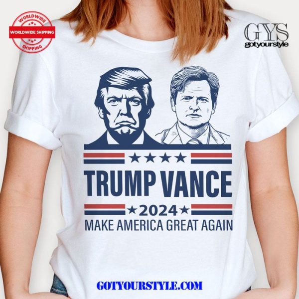 Trump Vance Supporters 2024 Make America Great Again T-Shirt - Image 2