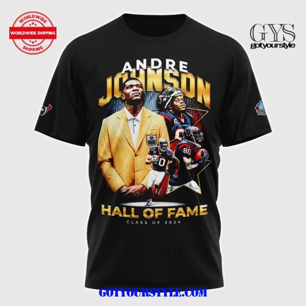 Houston Texans Andre Johnson Class Of 2024 T-Shirt - Image 2