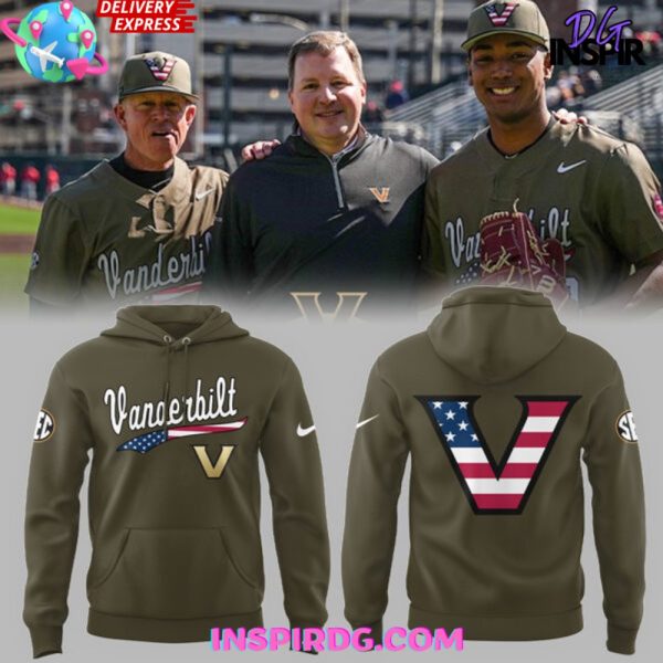 Vanderbilt Commodores Baseball 2025 Military Hoodie