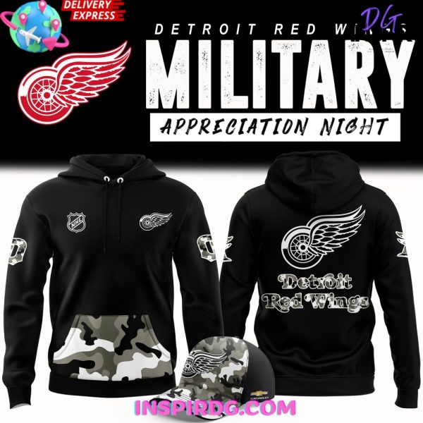 Detroit Red Wings Military Appreciation Night Special Hoodie