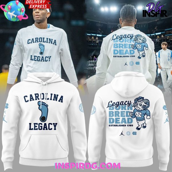 North Carolina Tar Heels Legacy Born Bred Dead Hoodie
