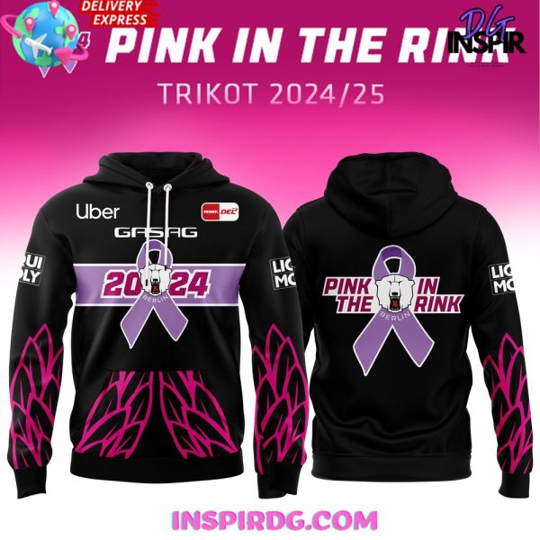 Eisbären Berlin Pink In The Rink 2025 Black Hoodie