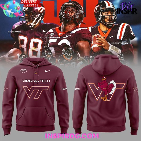 Virginia Tech Hokies New Uniform 2025-25 Red Hoodie
