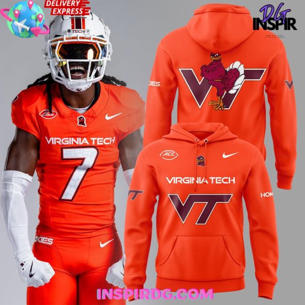 Virginia Tech Hokies New Uniform 2025-25 Orange Hoodie