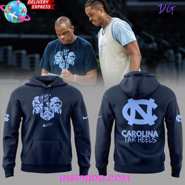 North Carolina Tar Heels Old School 2025 Navy Hoodie