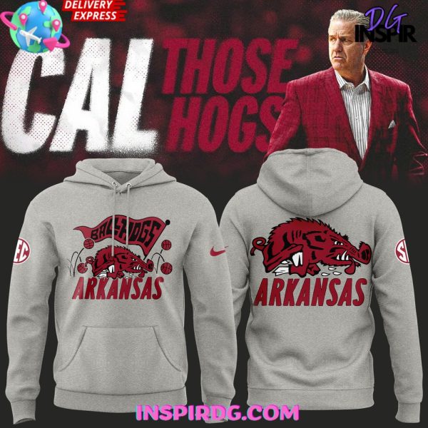 Arkansas Razorbacks BallHogs 2025 Gray Hoodie