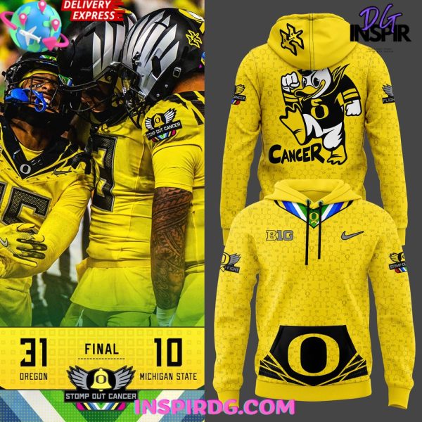 Oregon Ducks Stomp Out Cancer 2025 Chemistry Hoodie