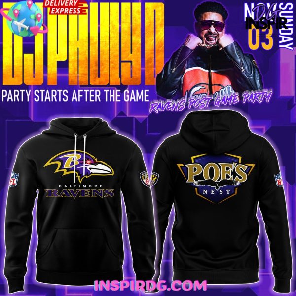 Baltimore Ravens Poes Nest 2025 Hoodie