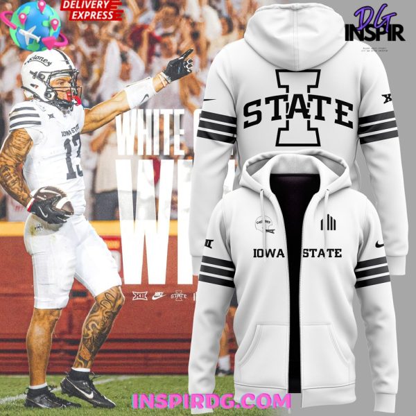 Iowa State Cyclones Whiteout Game 2025 Zip Hoodie