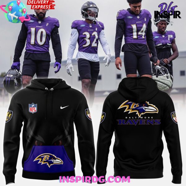 Baltimore Ravens Darkness Falls 2025 Hoodie