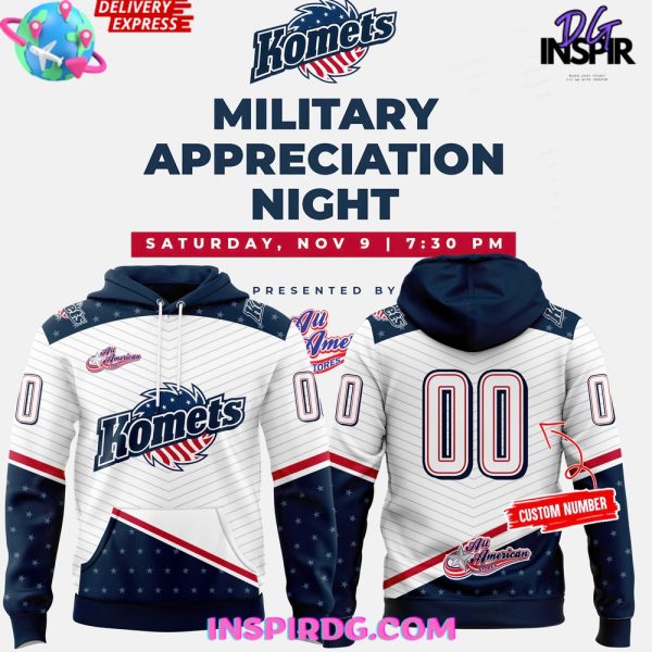 Fort Wayne Komets Military Appreciation Night 2025 Hoodie