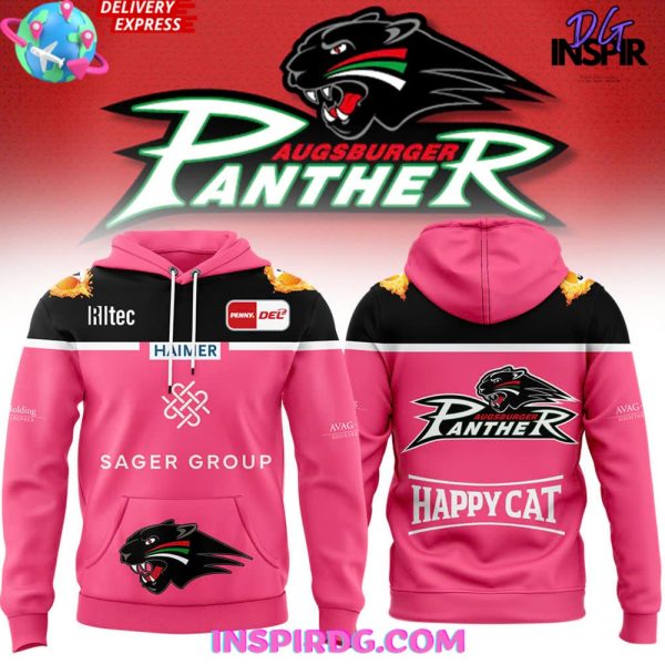 Augsburger Panther Happy Cat 2025 Pink Hoodie